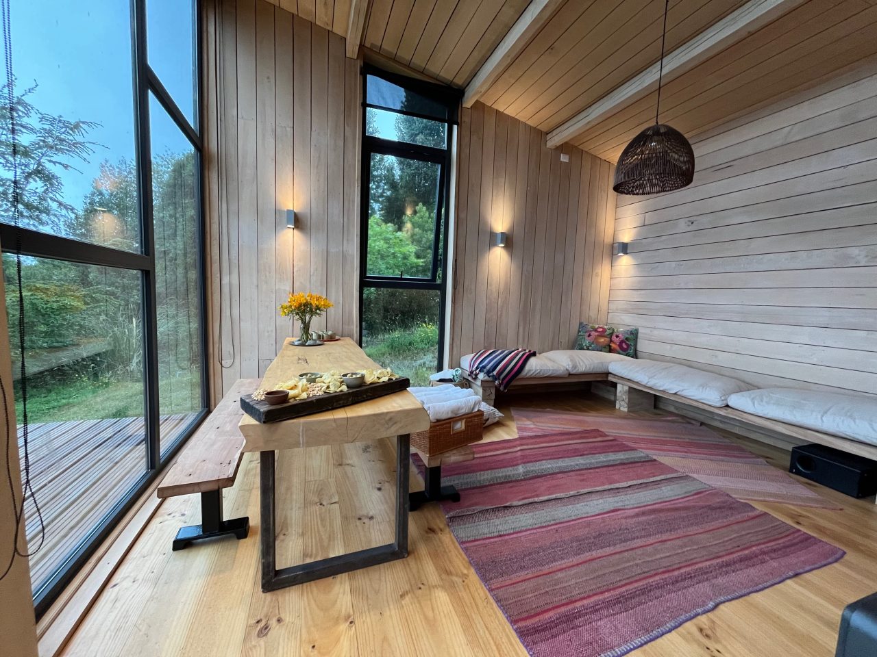 Ampe Lodge: desconexión boutique frente a los volcanes del sur